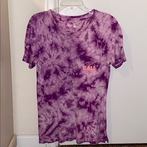 🦋tie dye purple shirt oversized